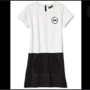 KARL LAGERFELD WOMANS SHORT SLEEVE BLACK T-SHIRT DRESS